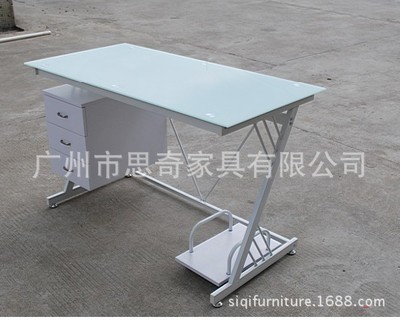 厂家批发钢化玻璃电脑桌，学生桌办公桌直销省钱攻略